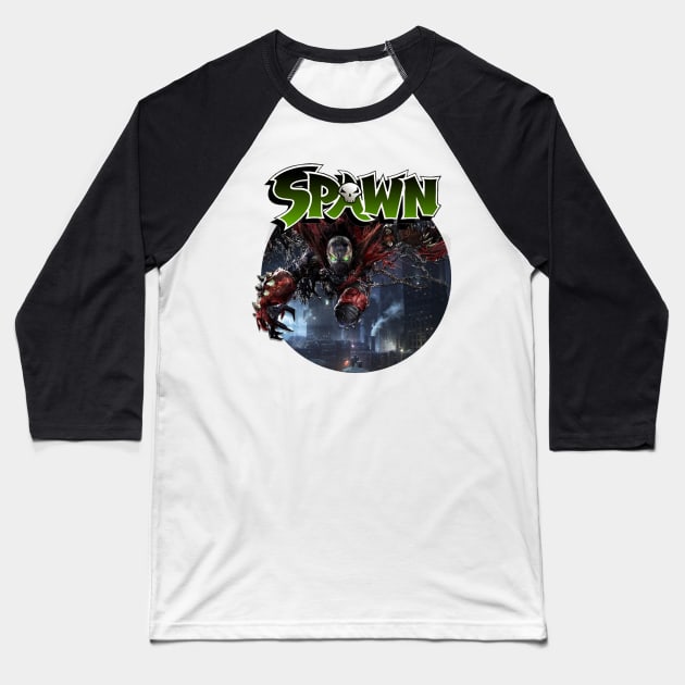 Spawn Button Shirt Baseball T-Shirt by TheLuckyClown